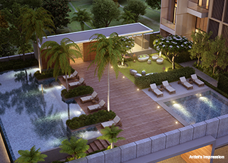 Swimming Pool at 24K Atria In Pimple Nilakh Pune