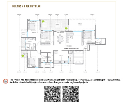 4.5 BHK Floor Plan of 24K Stargaze